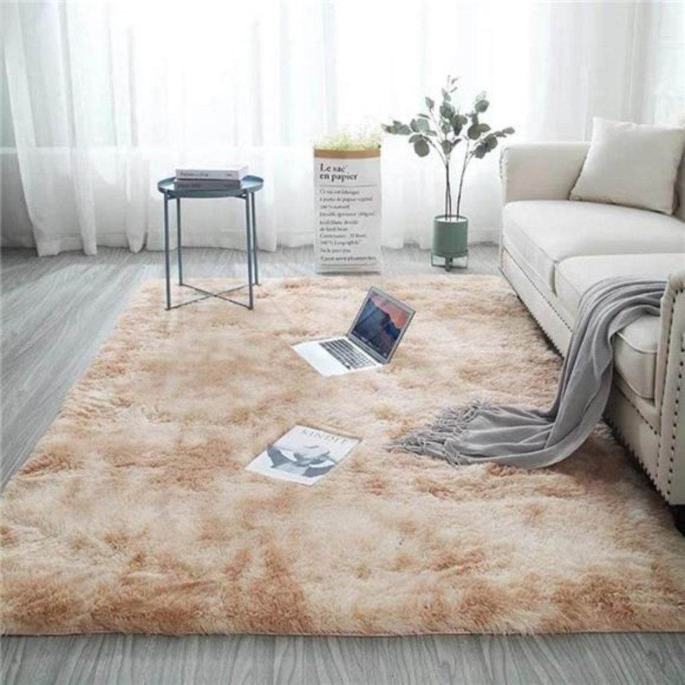 New Khaki Soft Fluffy Are Rug